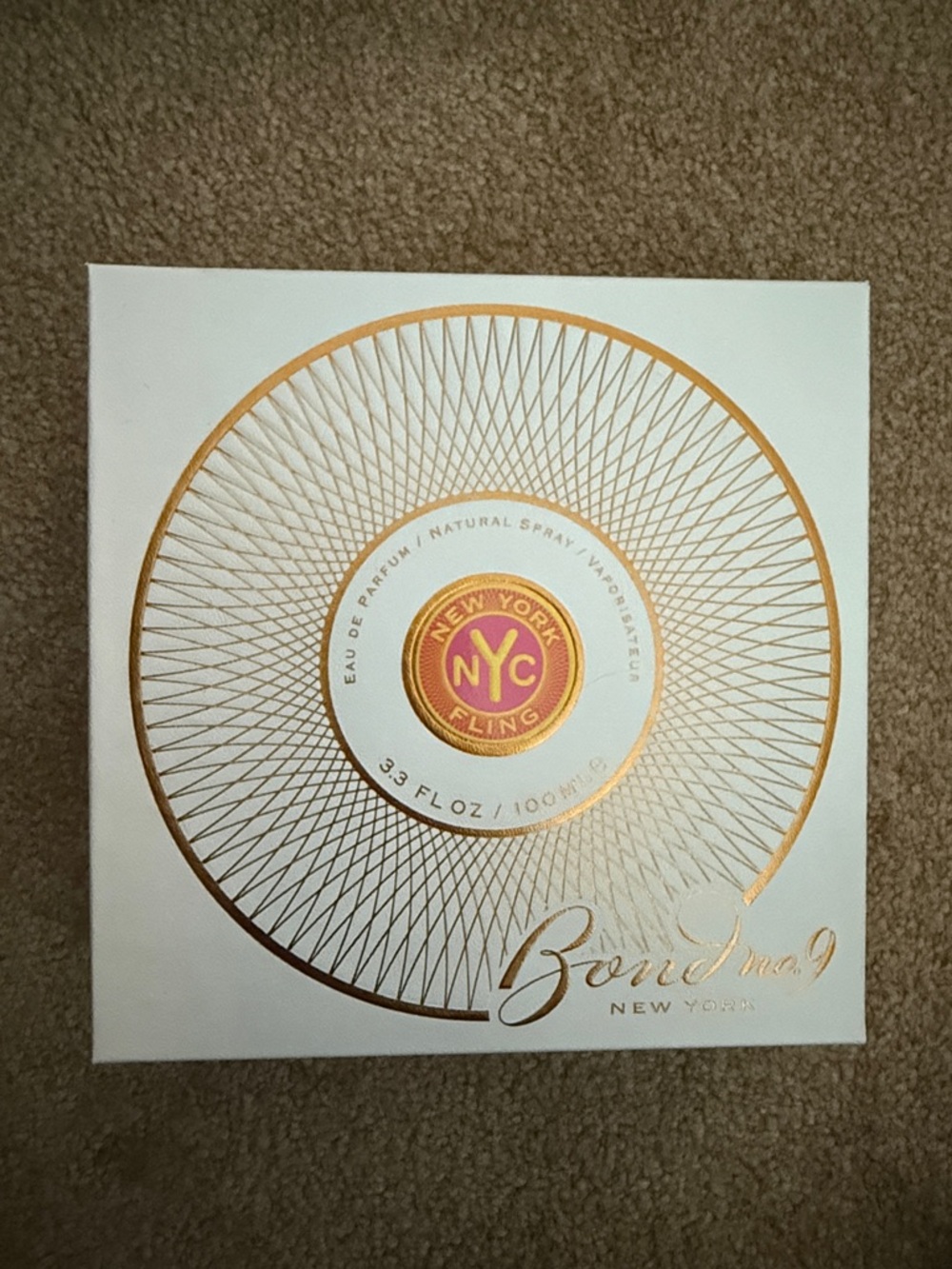 Bond No. 9 New York White and Gold Decorative Box